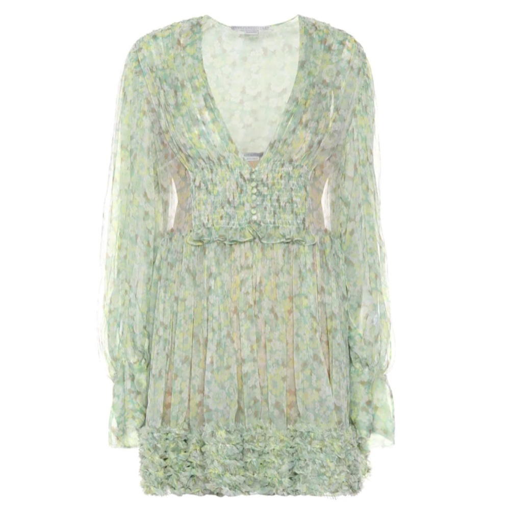 NWOT Stella McCartney Velda Floral Silk Mini Dress